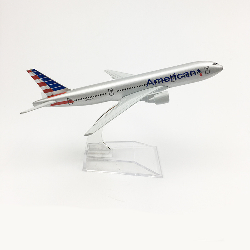 1:400 Alloy American B777 Airplane Model Diecast Planes Aviation Collection