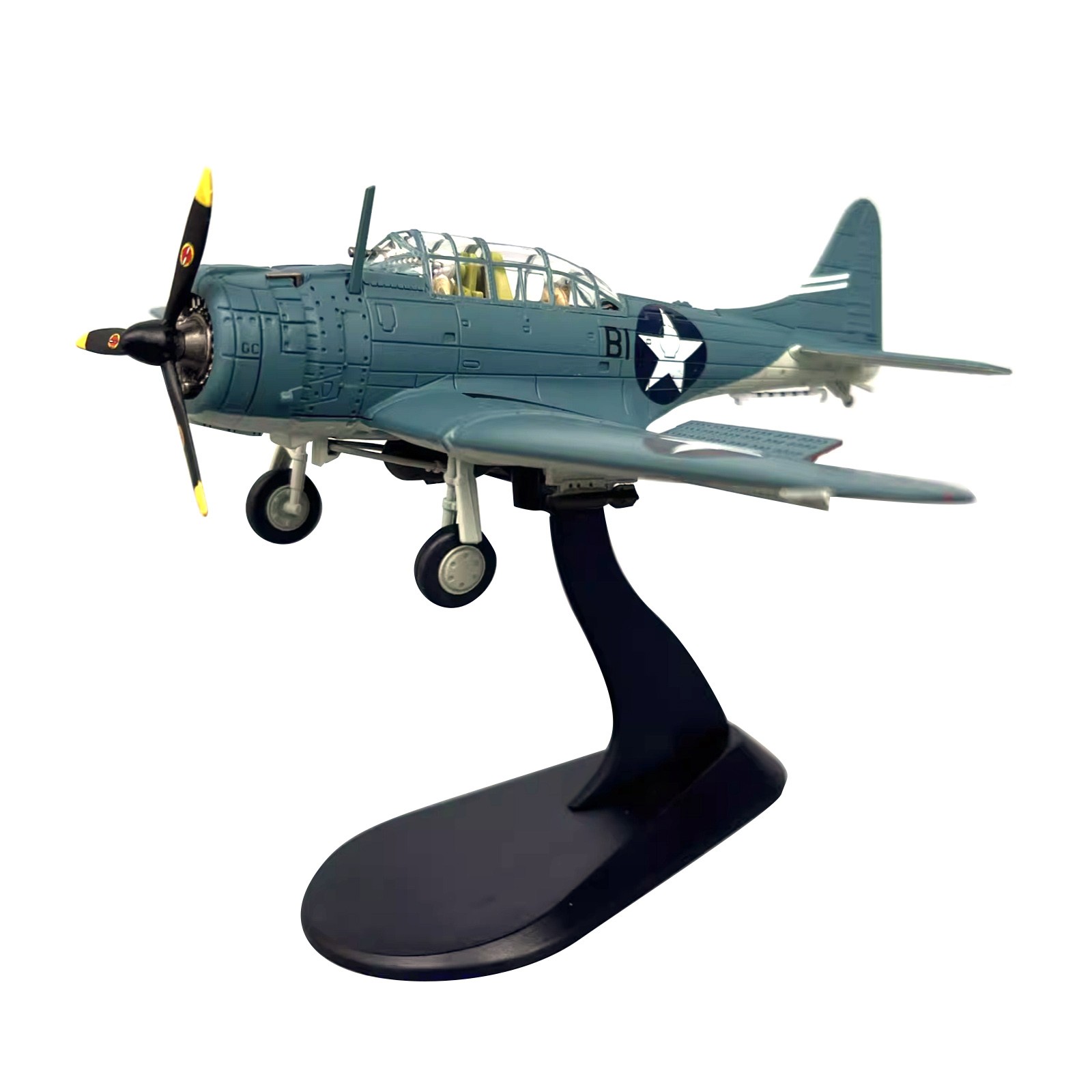 1/72 Scale Diecast SBD Dauntless Dive Bomber WWII Fighter Aircraft 14cm