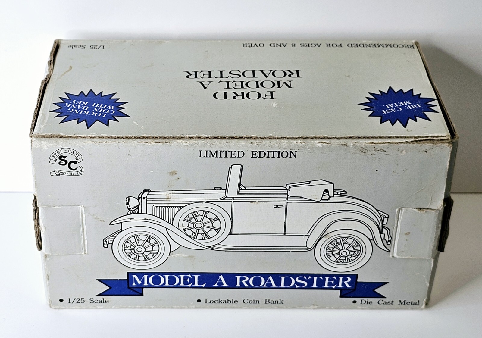 Spec-Cast Model A Roadster Fprd Bank 1992 Toy Farmer Zeke #1532 1/25 Scale NIB