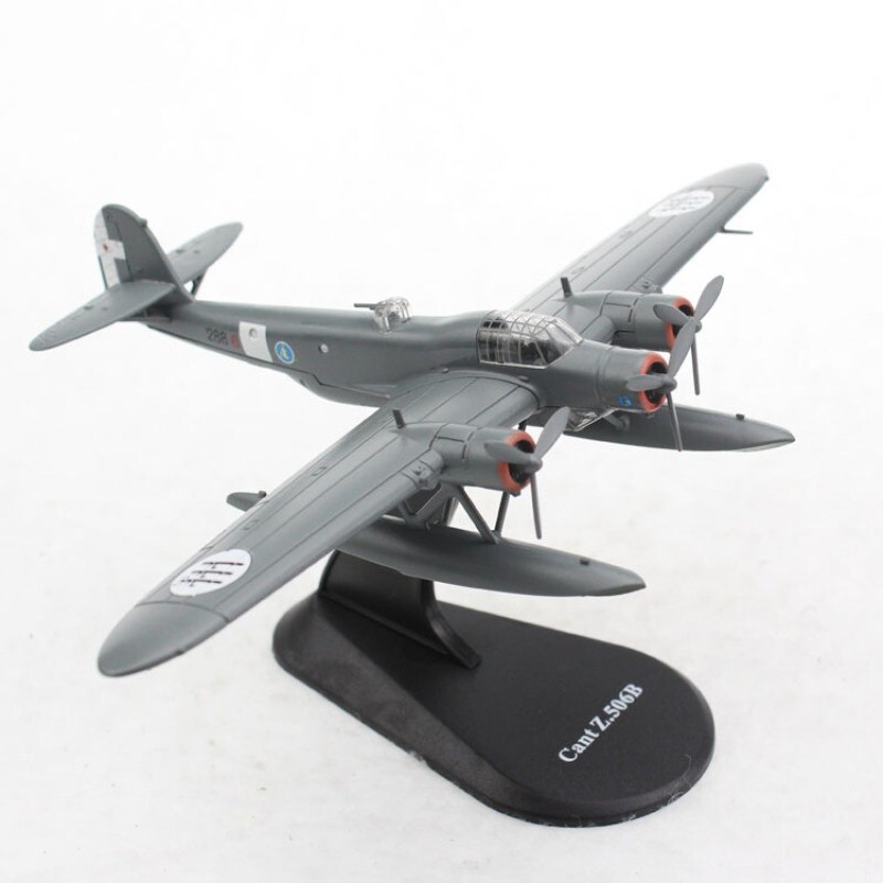 1:144 Alloy Diecast Military Model Italian CANT Z.506 Airone Floatplane Aircraft