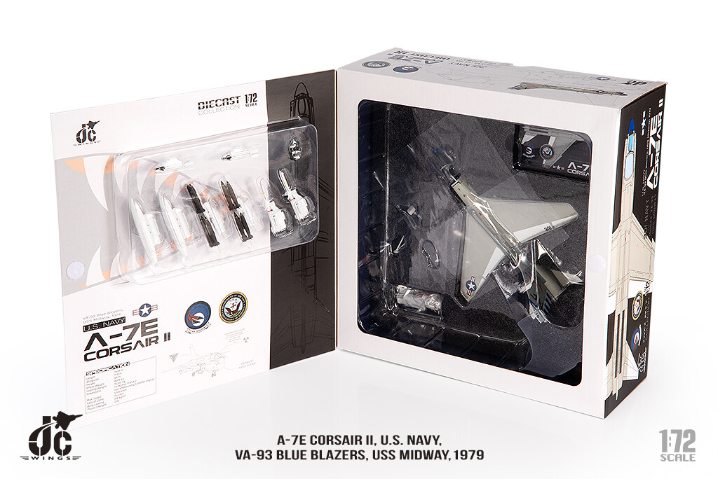 1:72 JC Wing A-7E CORSAIR I.U.S.NAVY,VA-93,1979 Fighter Diecast Aircraft Model