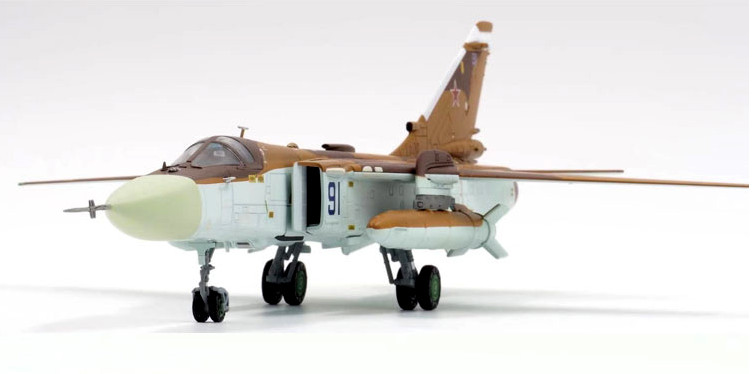1:72 31CM Calibre Wings SUKHOI SU-24MK Bomber Fighter Diecast Aircraft Model