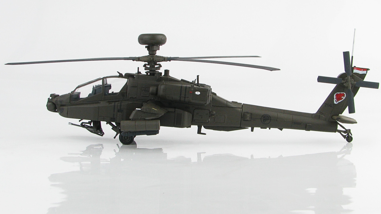 Hobby Master 1:72 Singapore Air Force (RSAF) Boeing AH-64D Apache Longbow 2067