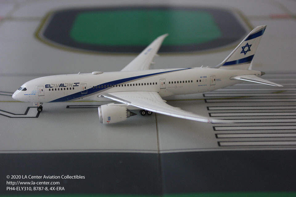 Phoenix Model El Al Israel Boeing 787-8 in Current Color Diecast Model 1:400