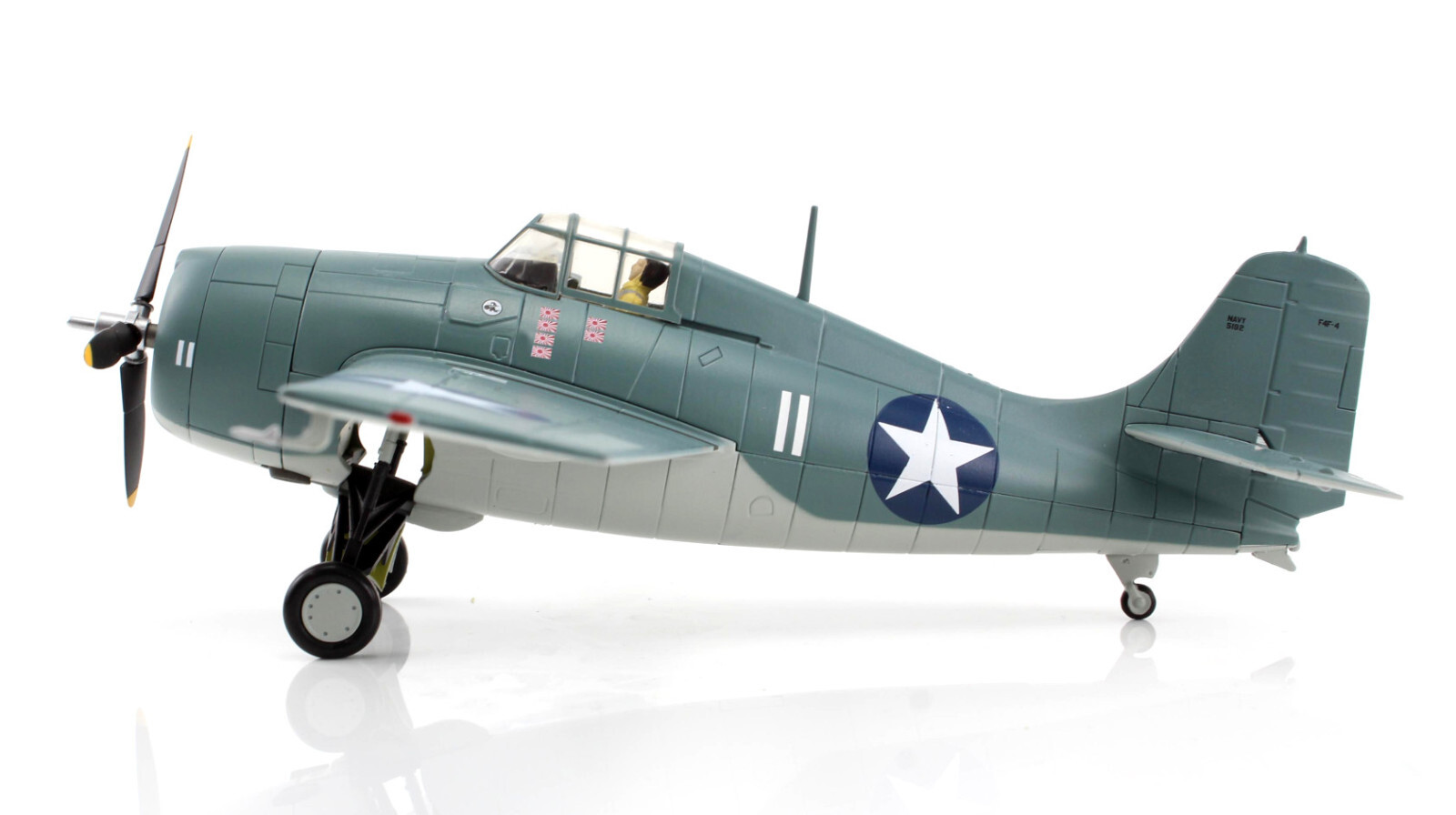 Hobby Master 1:48 Grumman F4F-4 Wildcat Fighter – “White 11”, HA8908