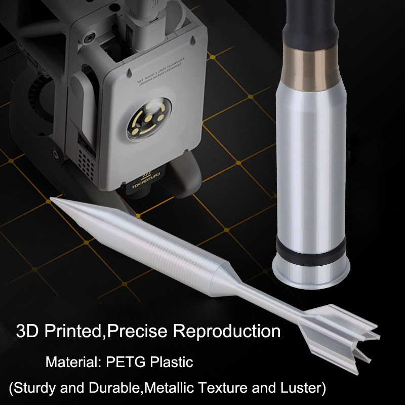 3D Printed 46cm 1:2 Military Model USA 120mm M830A1 HEAT MP-T Anti-Tank Shell