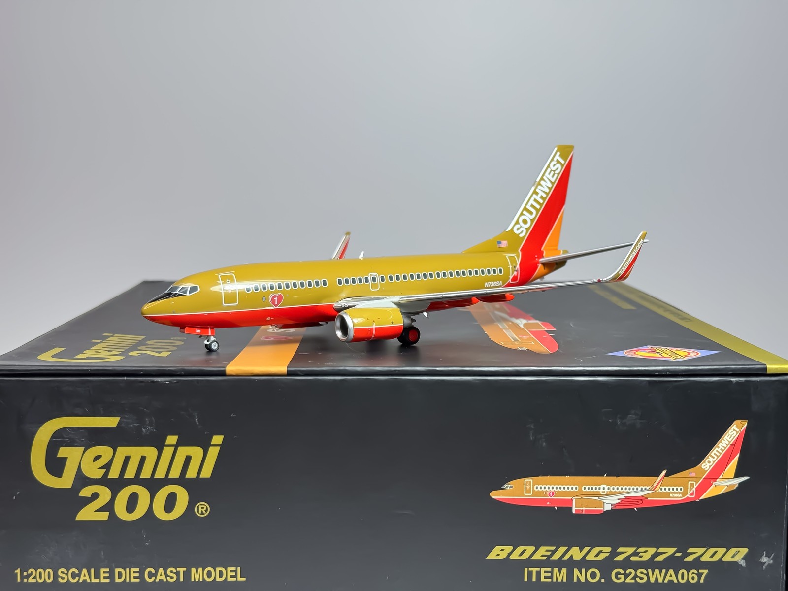Southwest Airlines Boeing 737-700 1:200 Gemini Jets N736SA (G2SWA067)