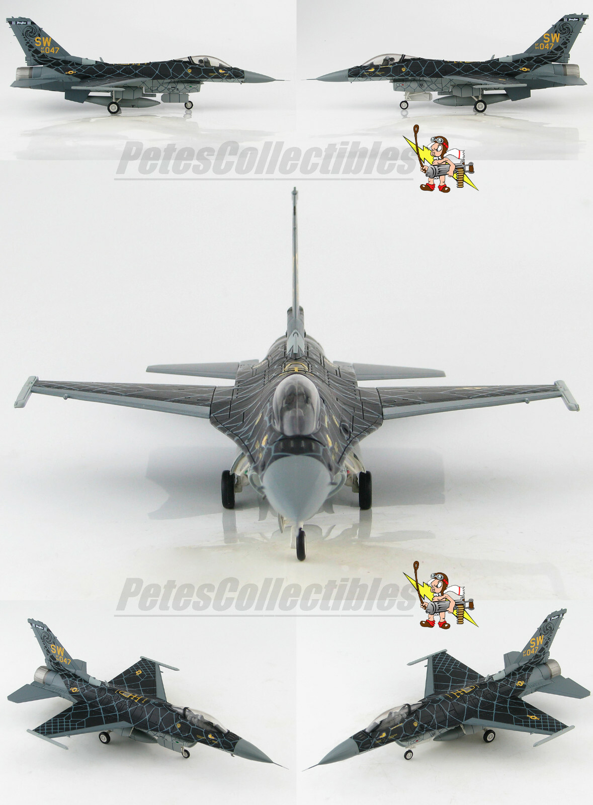 Hobby Master HA3883 Lockheed F-16C Falcon USAF Demo Team Venom Paint Scheme 1:72