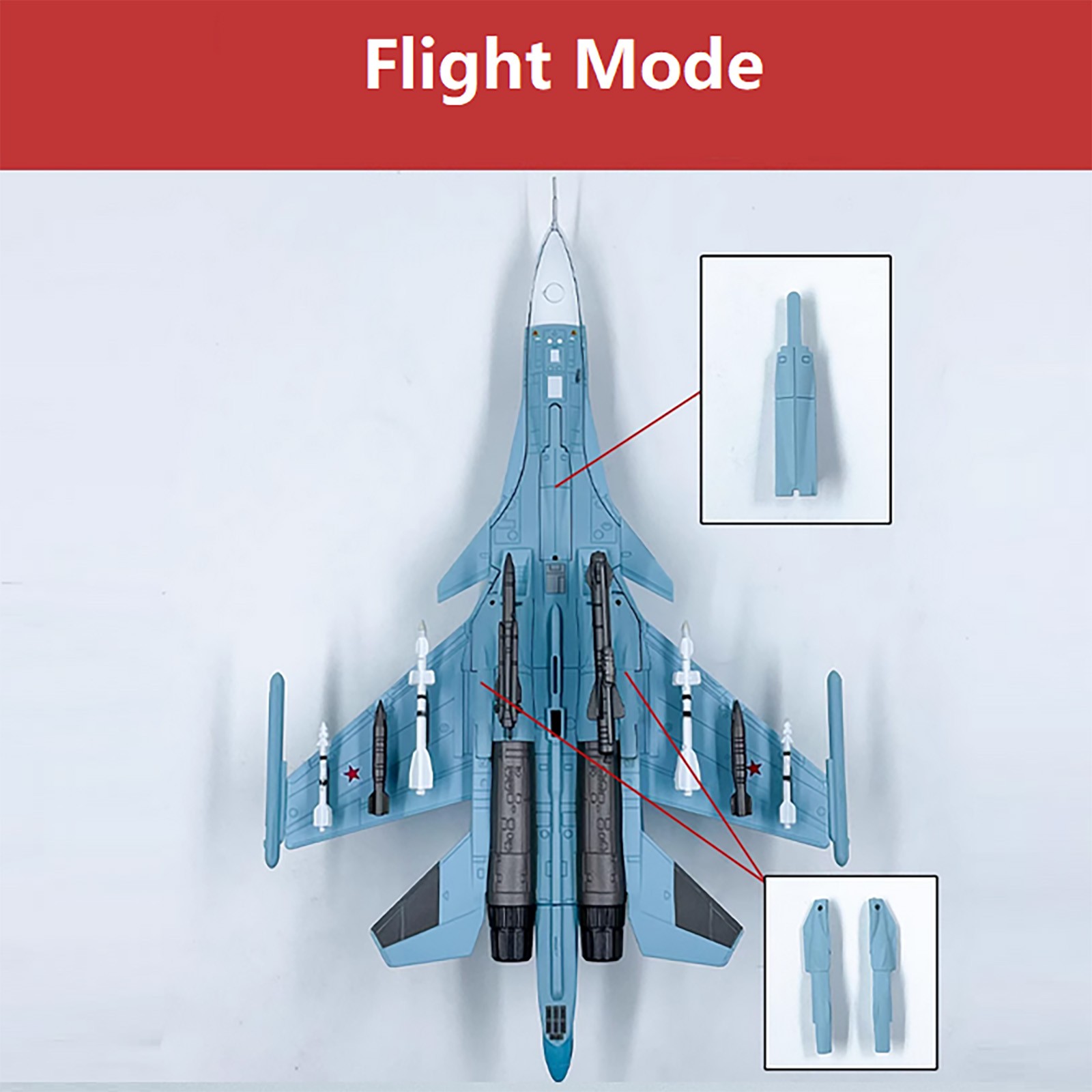 1:100 Russia Su-34 Fighter Alloy Aircraft Model Souvenir Static Display Gift