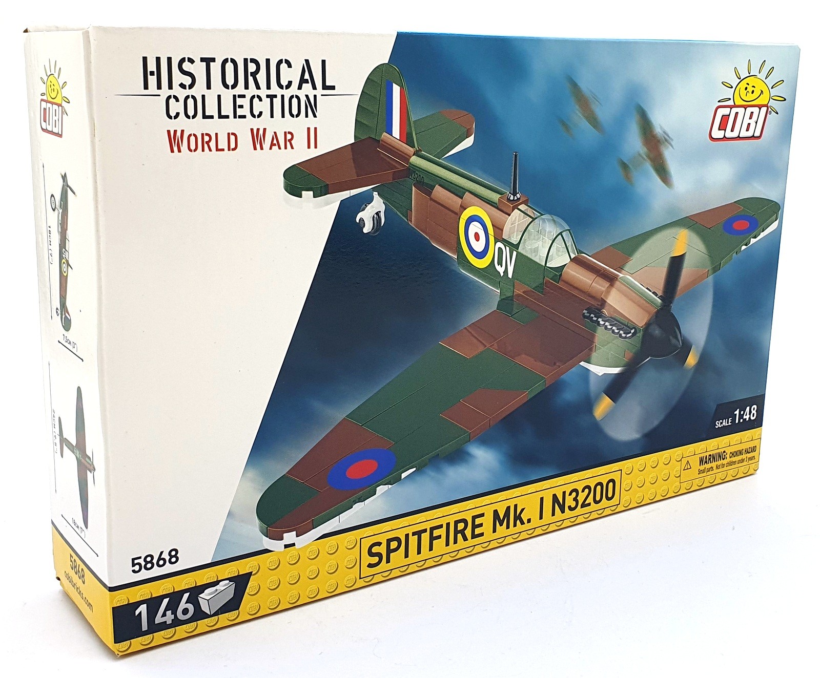Cobi Bricks 1/48 Scale 5868 – Spitfire Mk. I N3200
