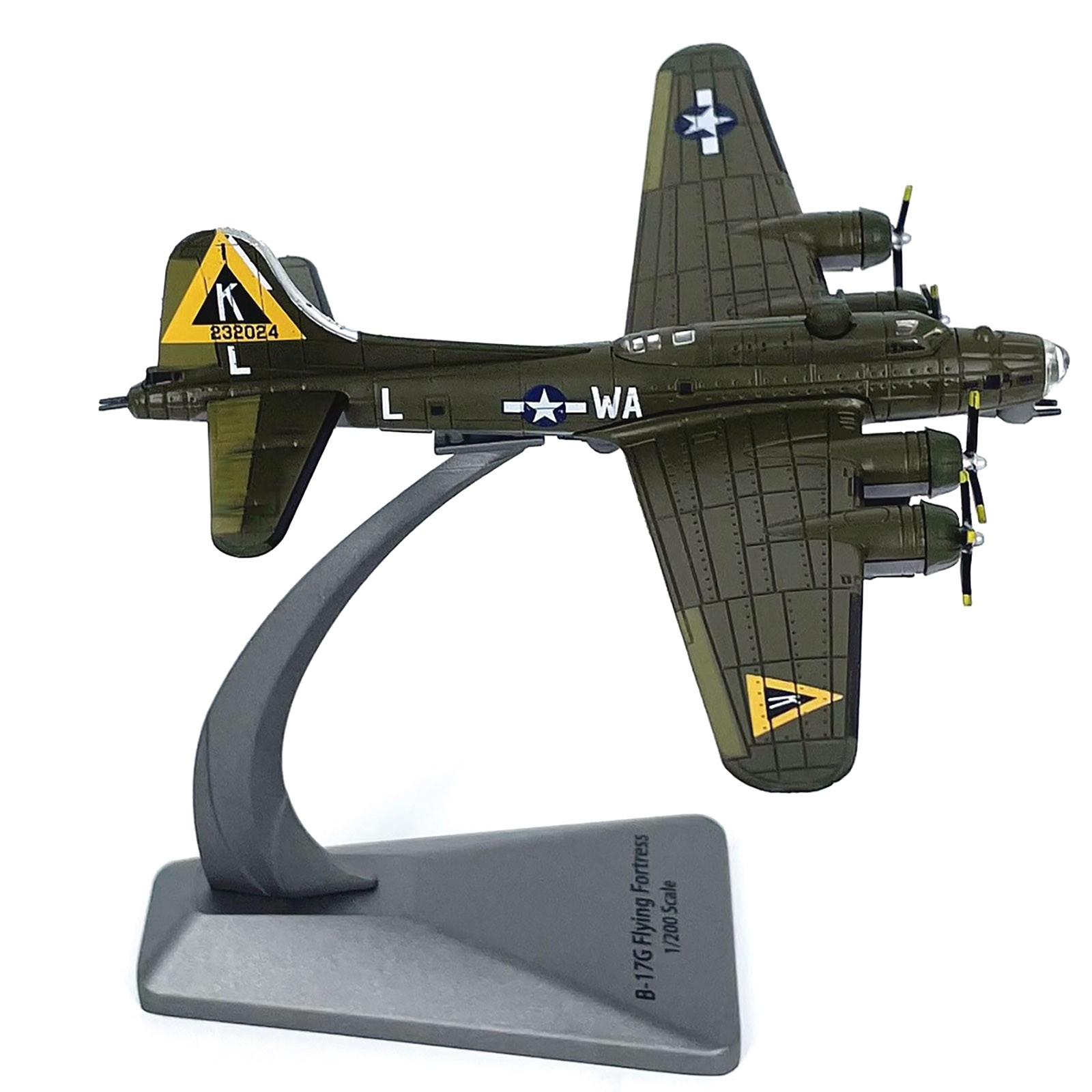 11.9cm Diecast Alloy 1/200 USA Air Force B-17G Fighter Model Static Display