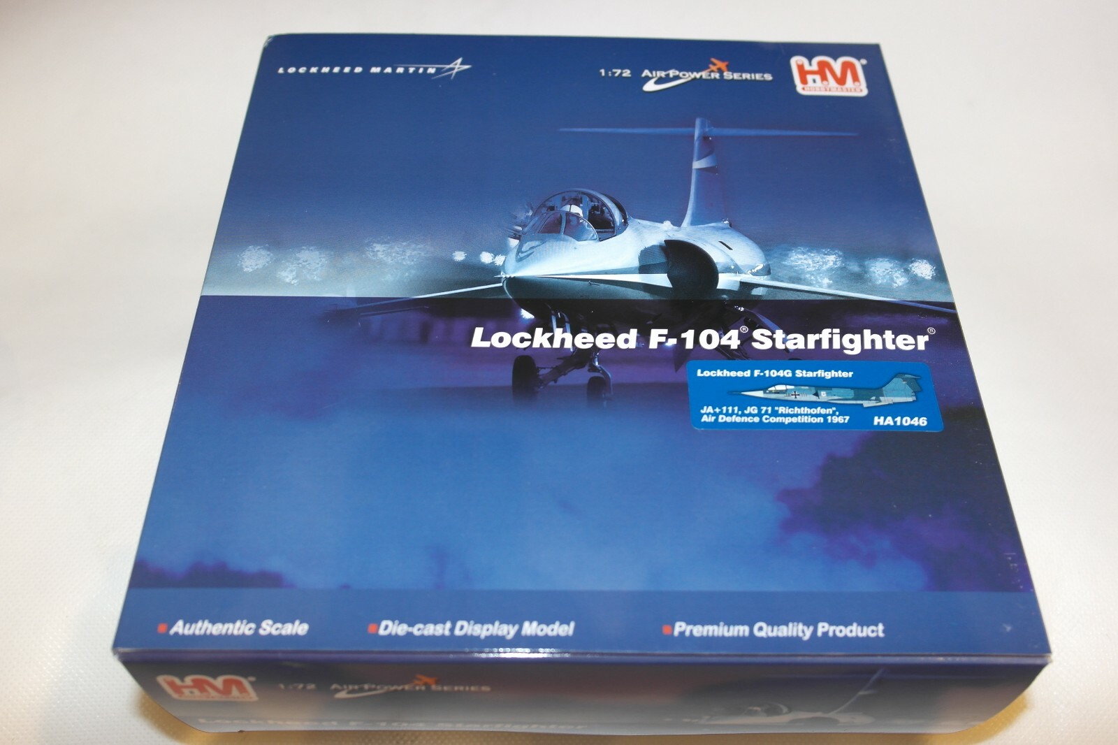 HOBBY MASTER 1:72 LOCKHEED F-104G STARFIGHTER JA+111 JG 71 RICHTHOFEN 1967