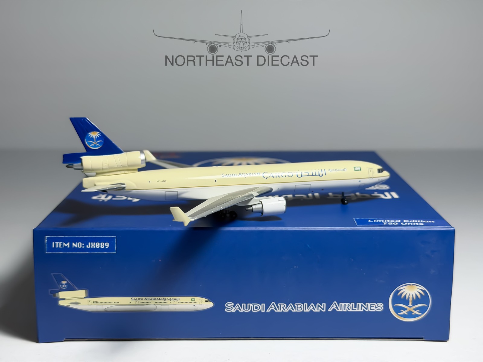 Saudi Arabian Cargo McDonnell Douglas MD-11F 1:400 Jet-X HZ-ANA (JX089)