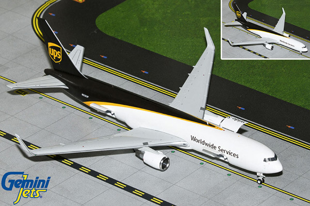 G2UPS1168 GeminiJets 767-300ERF 1/200 Model N323UP UPS Interactive Series