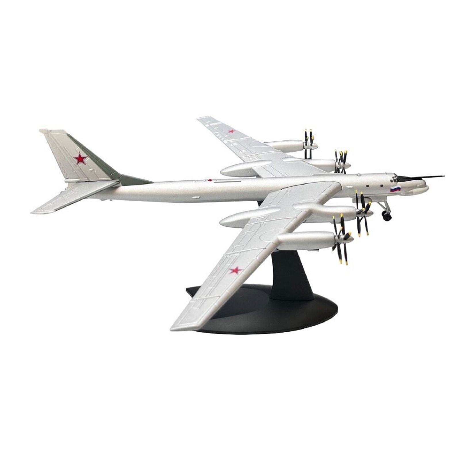 Alloy 1/200 Tupolev Tu-95 Bear Type Strategic Bomber Aircraft Military Model E