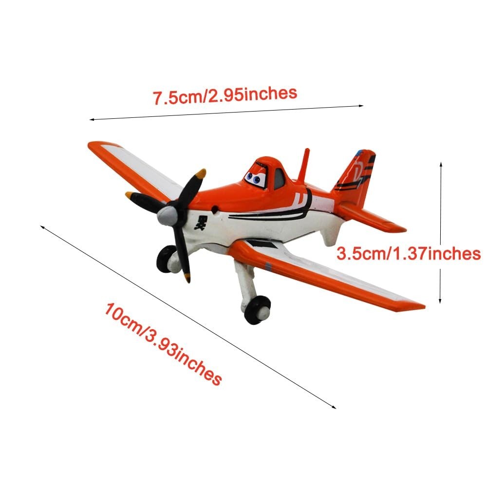 5 Pack Diecast Plane Models – Dusty, Skipper, Ripslinger, Bulldog, Echo Toys