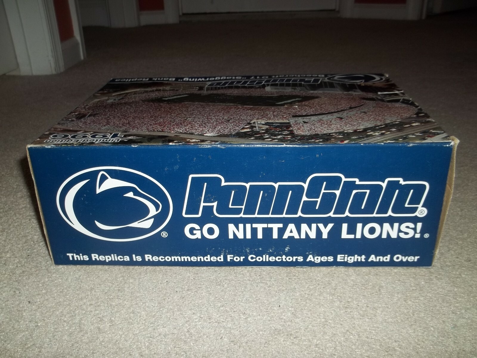 New Penn State Beechcraft D17 “Staggerwing” Die-Cast Metal AirplaneBank Replica