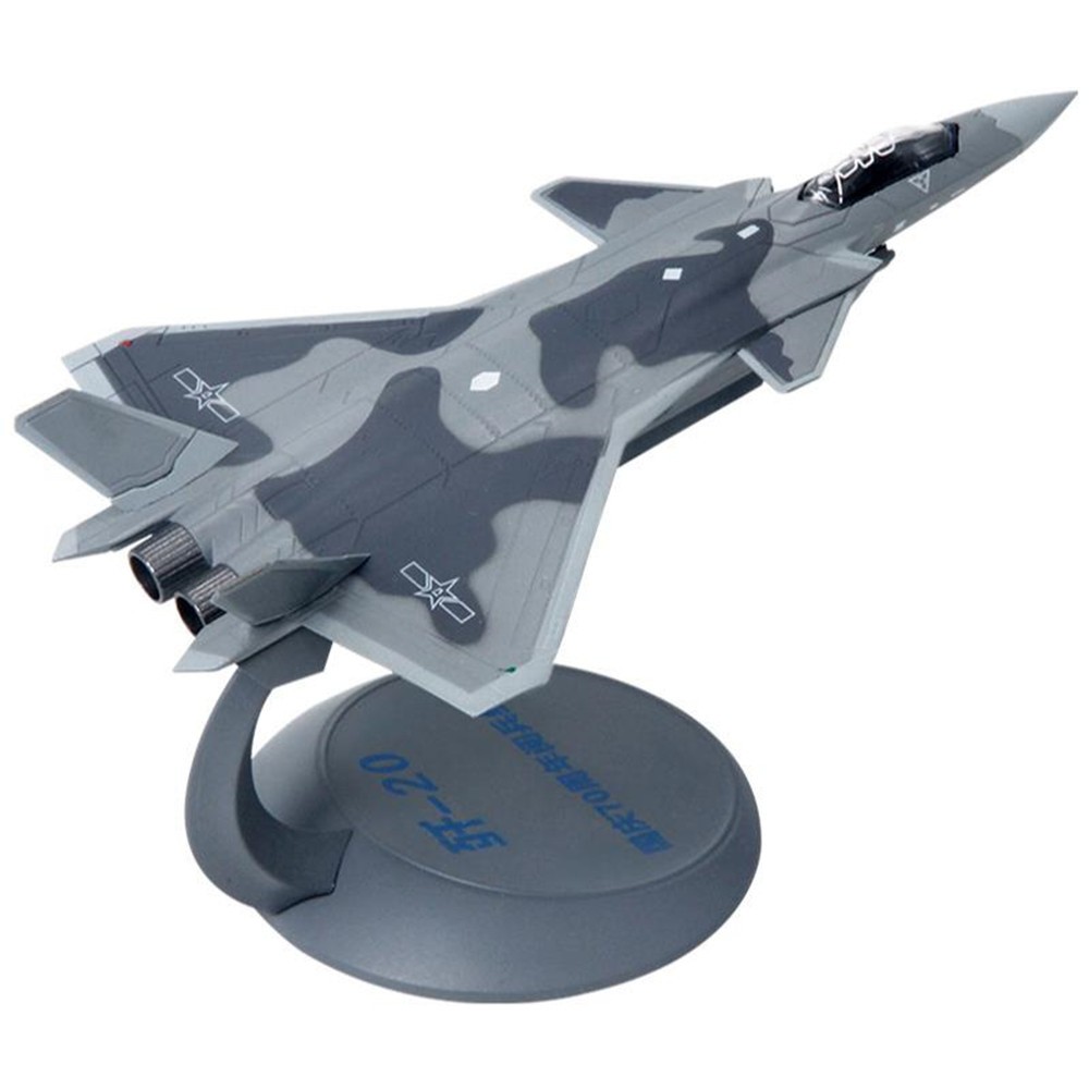 1:144 J-20 Aircraft Model Simulation Military Scene Fighter Finished Ornaments