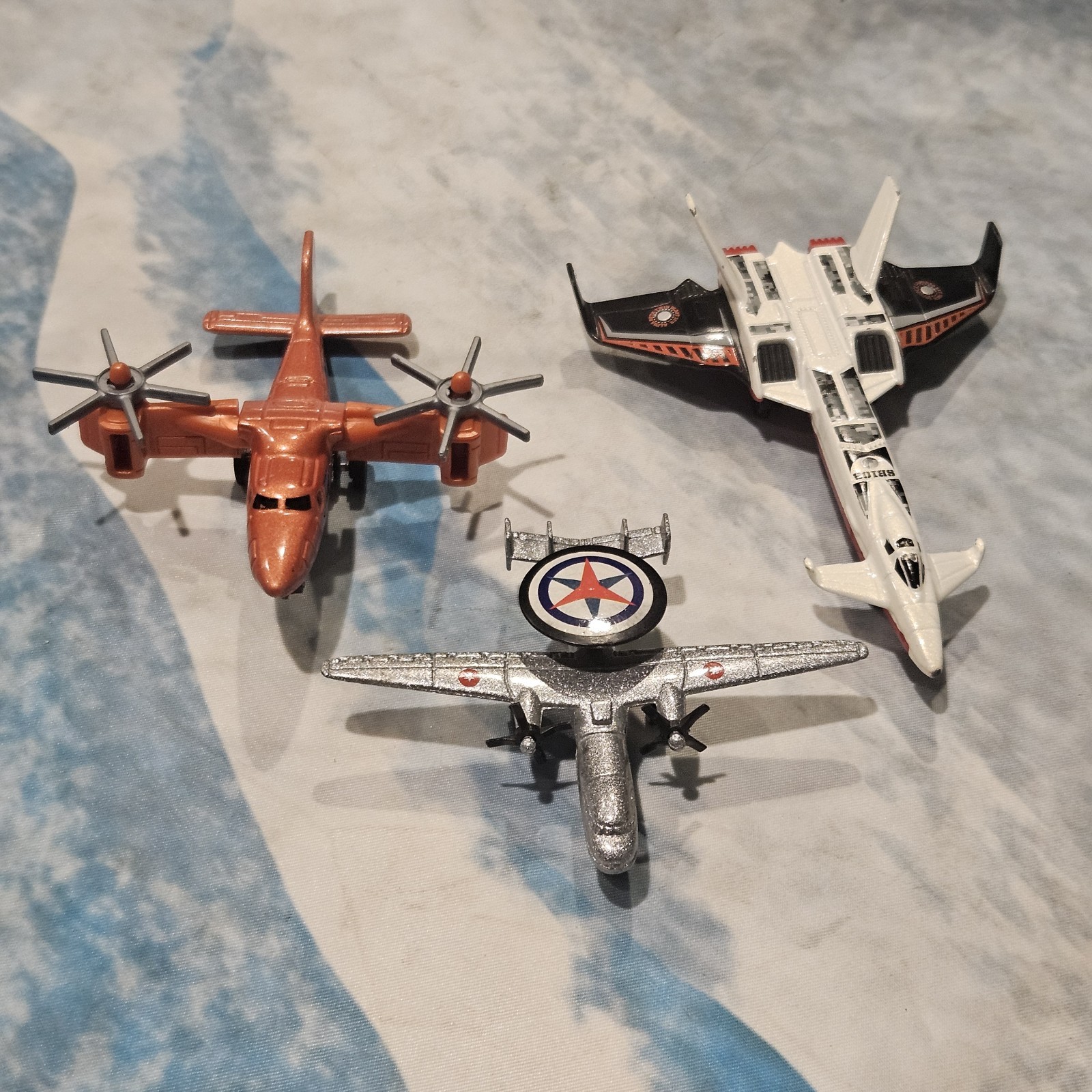 Diecast Toy Airplane Aircraft Lot of 3 Cargo Plane Jet Propeller