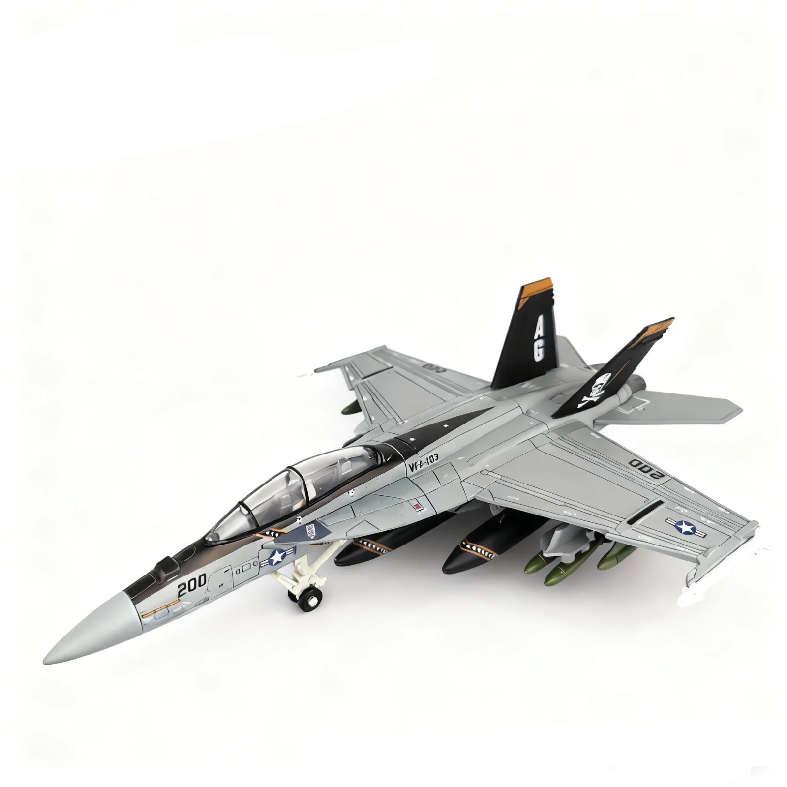 1:72 Hornet Diecast Model Jet 26cm US Navy Fighter Aircraft w/ Stand F/A-18
