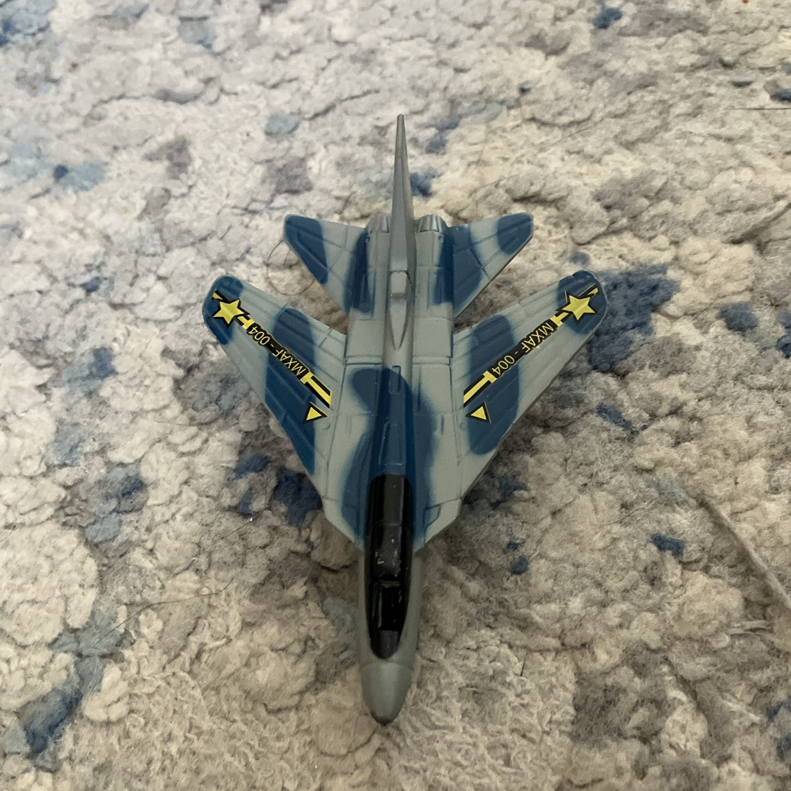 Lot of 4 Toy Military Aircraft Vehicles, 2 Jets & 2 Helicopters, Multicolor