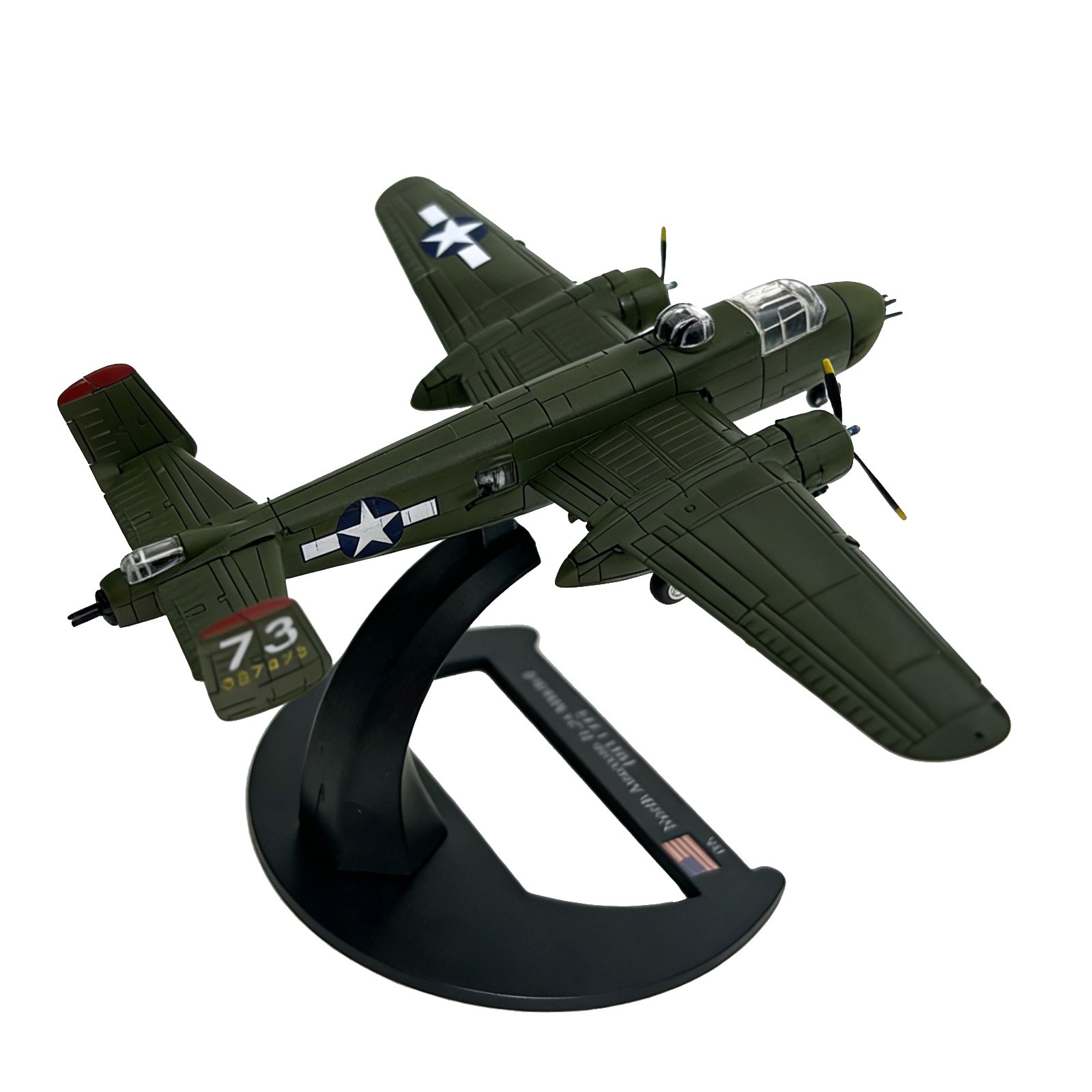 WWII Aircraft Collection B-25 Mitchell Bomber 1/144 Scale Diecast Metal Model