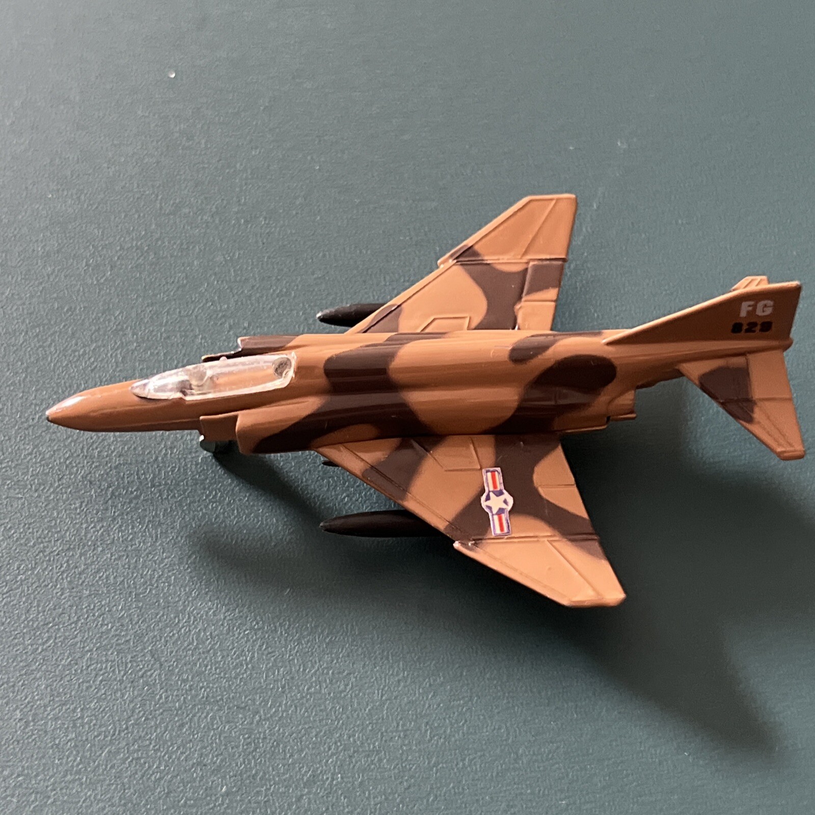 Vintage Zylmex F-4C Phantom Fighter Diecast Airplane A118 USA McDonnell Douglas