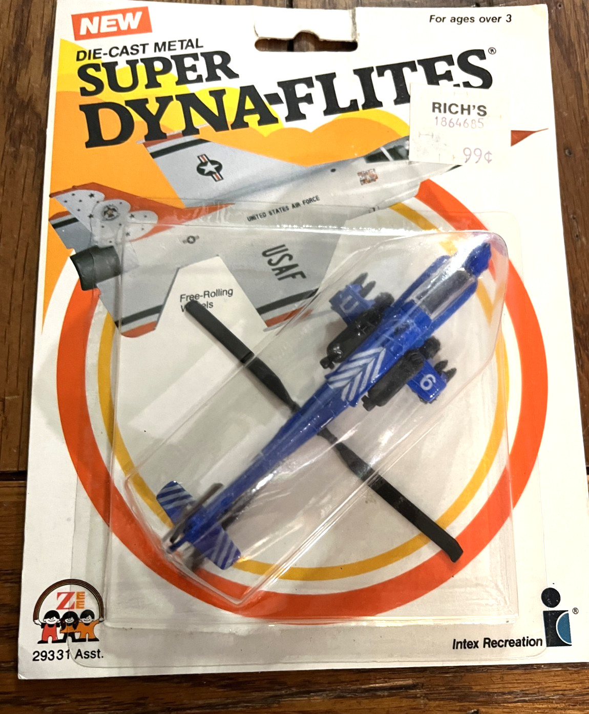 1983 Zylmex – Super Dyna-Flites – APACHE AH-64A Helicopter – Zee