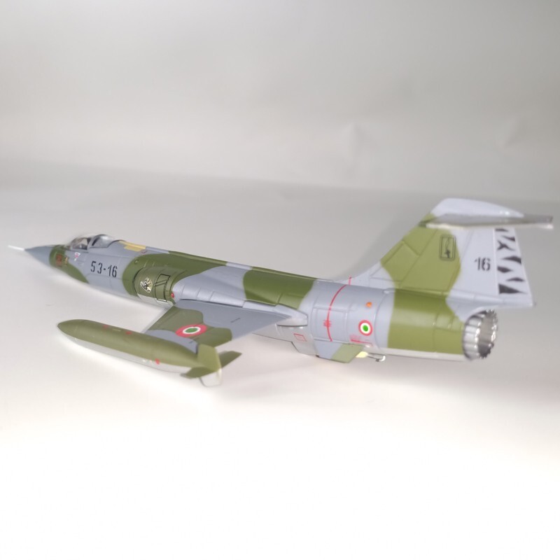 1:100 Diecast Military Model Italy Lockheed F-104S ASA StarFighter Aircraft Gift