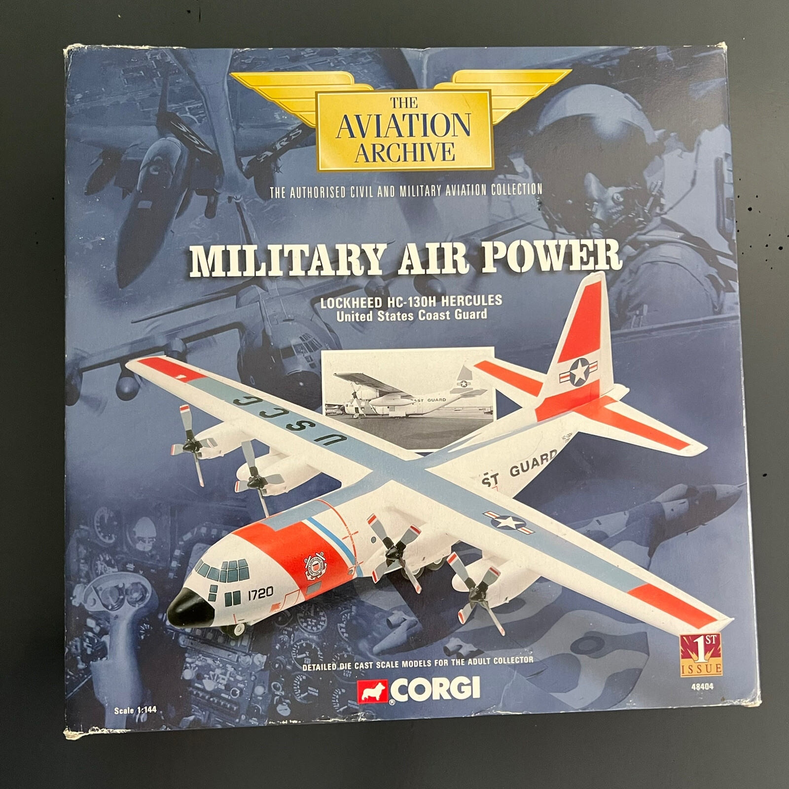 CORGI Aviation military 48404 LOCKHEED HC130H HERCULES UNITED STATES COAST GUARD