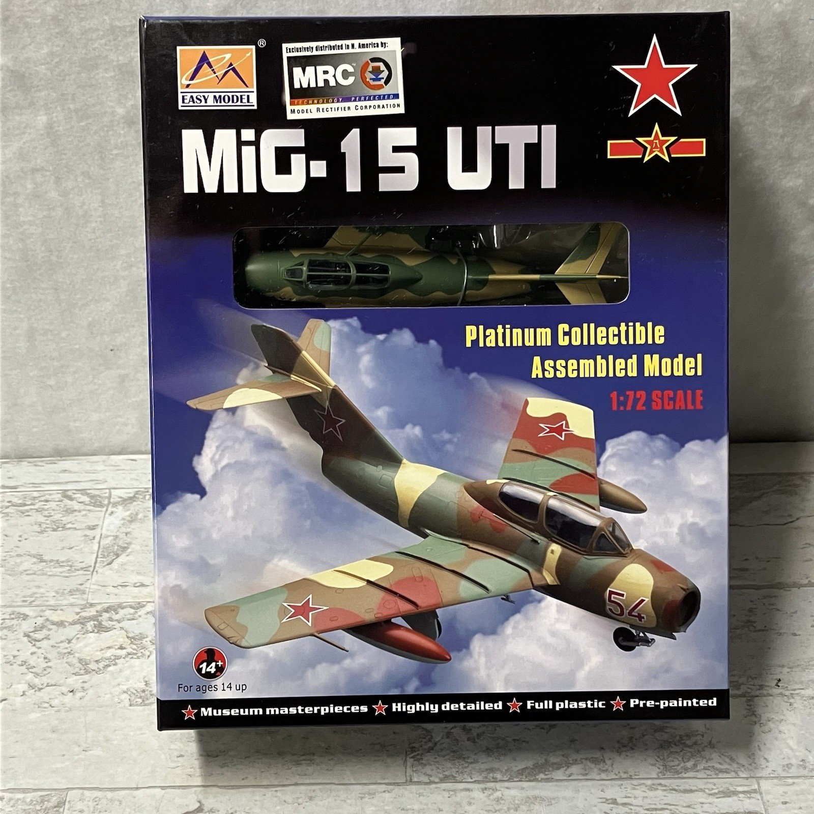Easy Model 1:72 Iraqi Air Force MiG-15 UTI Platinum Collectible Model Plane NEW