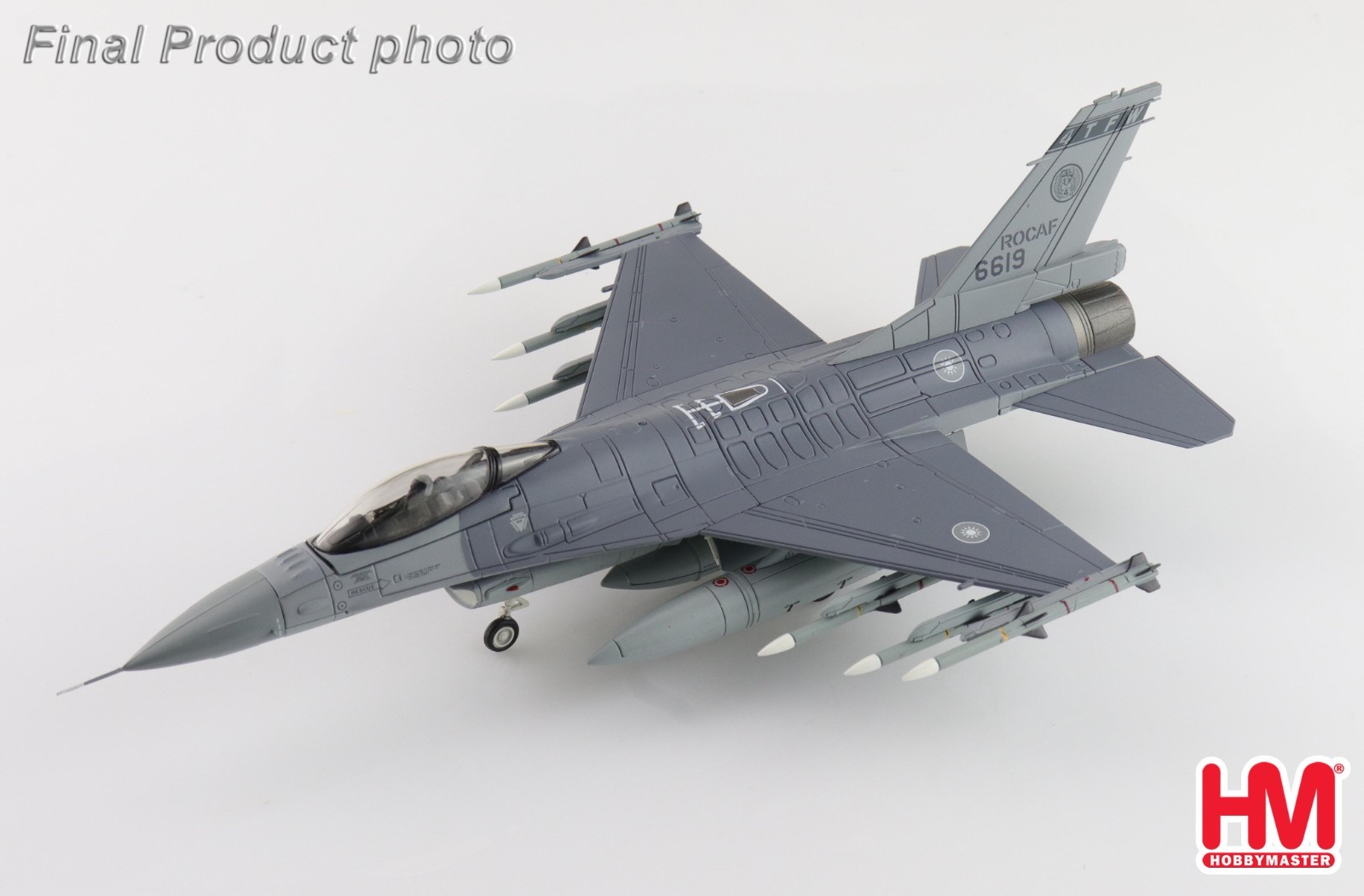 Hobby Master HA38056 F-16V Fighting Falcon 6619, 21 TFG, ROCAF (w/6 x AIM-120) H