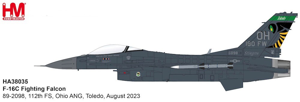 Hobby Master 1/72 HA38035 F-16C Fighting Falcon 112th FS “OH ANG” 2023 INSTOCK!!