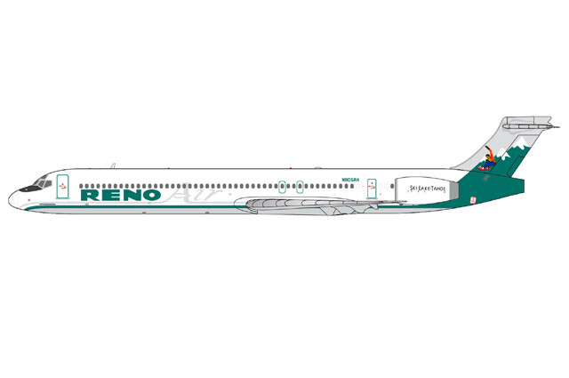 GJROA551 GeminiJets MD-90 1/400 Model N905RA Reno Air