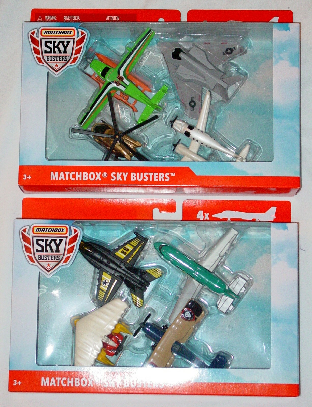 2 NEW MATCHBOX SKY BUSTERS AIRPLANE SETS – BOEING & LOCKHEED MARTIN – LAST SET