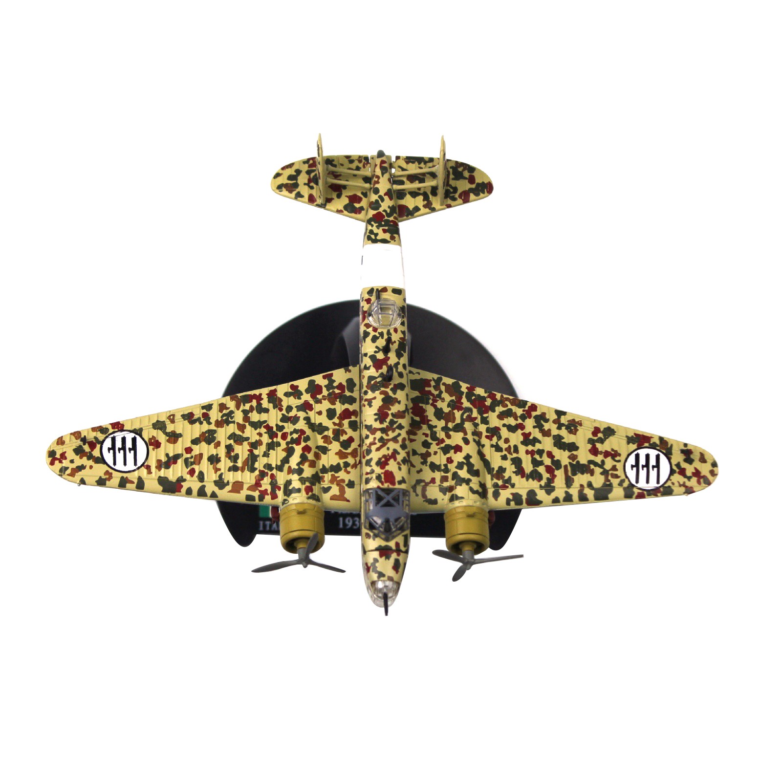 Alloy Metal 1:144 Scale Model WWII Italian Fiat BR.20 Cicogna Bomber Aircraft
