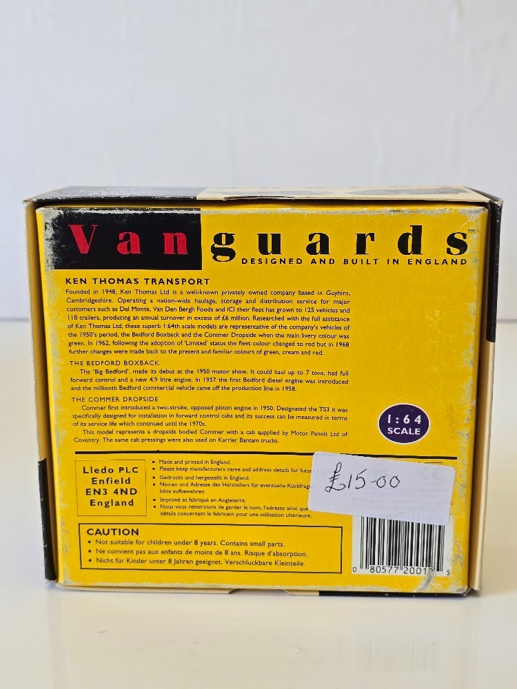 Vanguards KT1002 Ken Thomas Haulage Trucks 1950s 60s 1:64 Ltd Edition