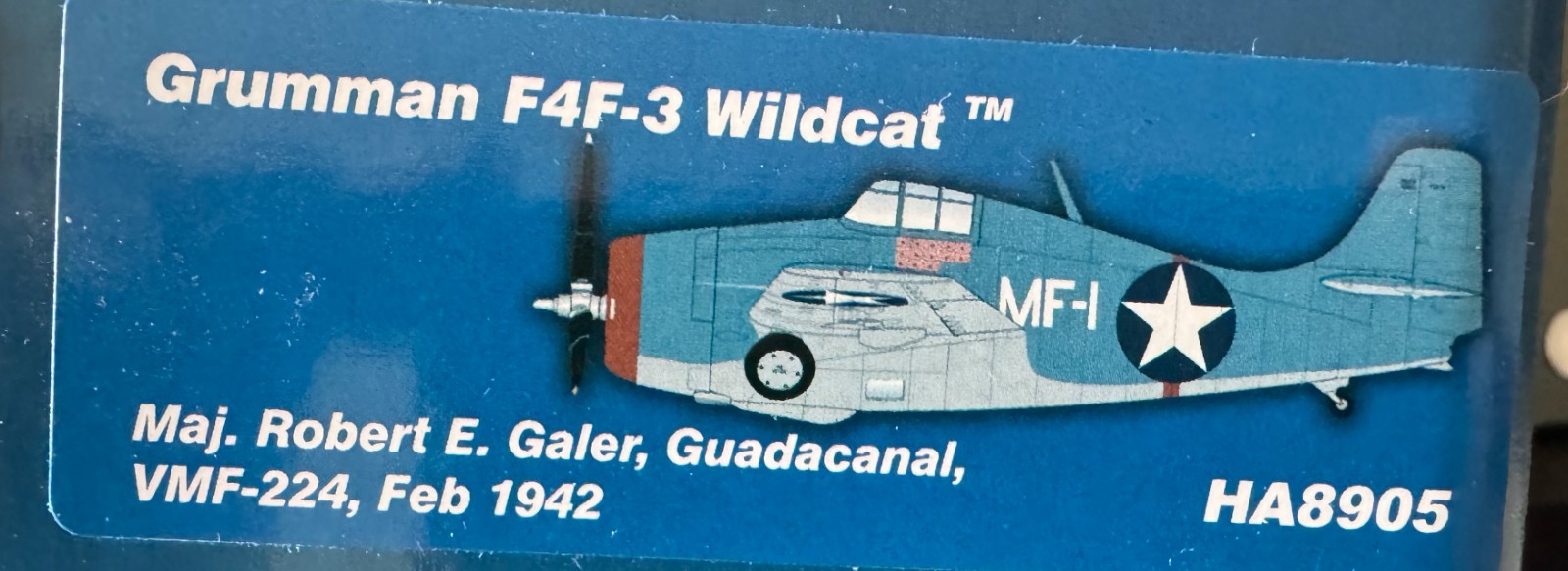 NIB with box issue 1/48 Hobby Master HA8905 F4F Wildcat VMF-224