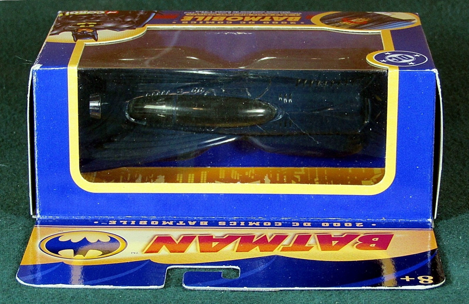 77302 CORGI 2000 DC COMICS BATMAN BATMOBILE V1 1:43 SCALE DIE-CAST VEHICLE EXMT