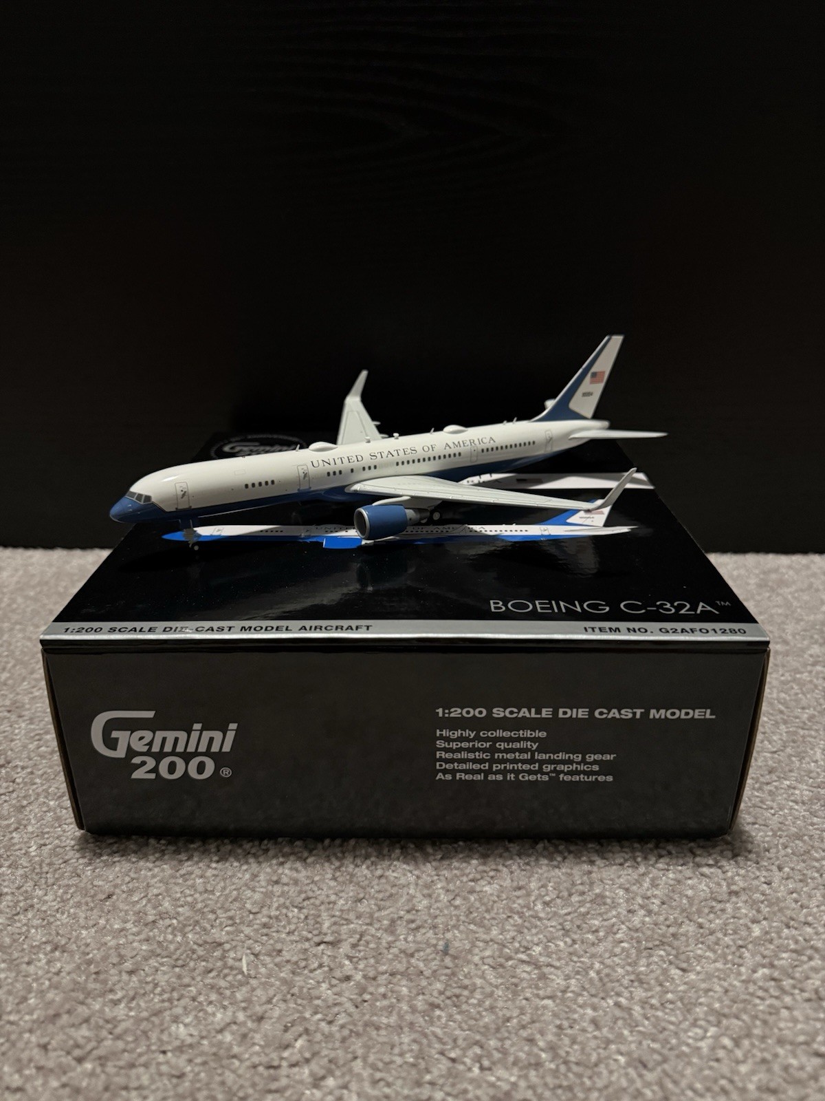 Gemini200 G2AFO1280 United States Air Force C-32A Diecast Model Plane
