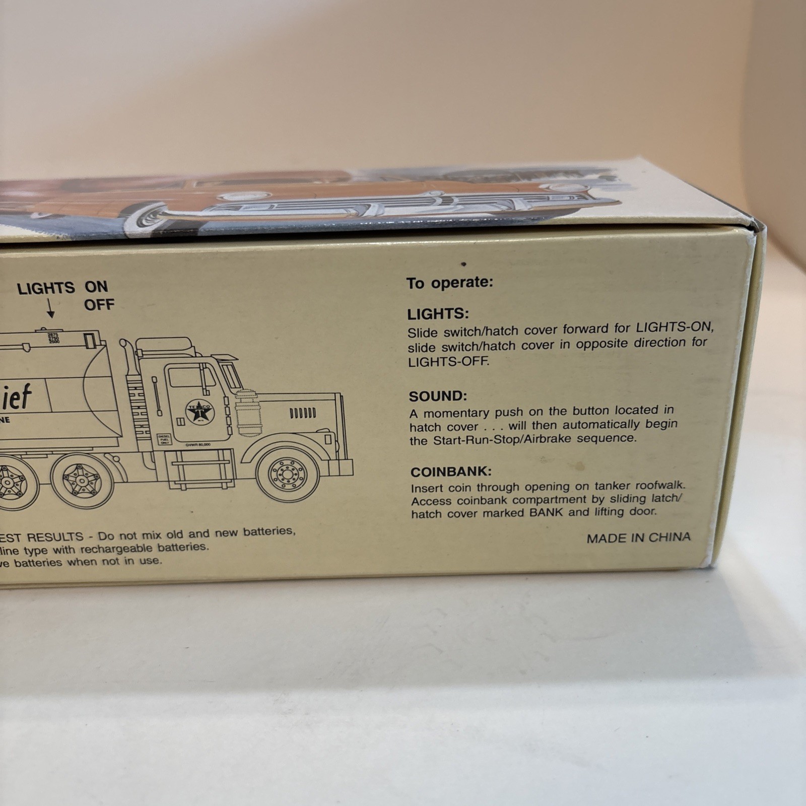 Lube Oil Legends Texaco Sky Chief Tanker Truck Coin Bank BRAND NEW IN BOX