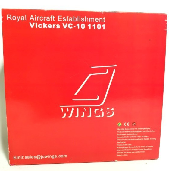 JC Wings 1:200 Royal Aircraft Establishment Vickers VC-10 1101 XX914 JC2019