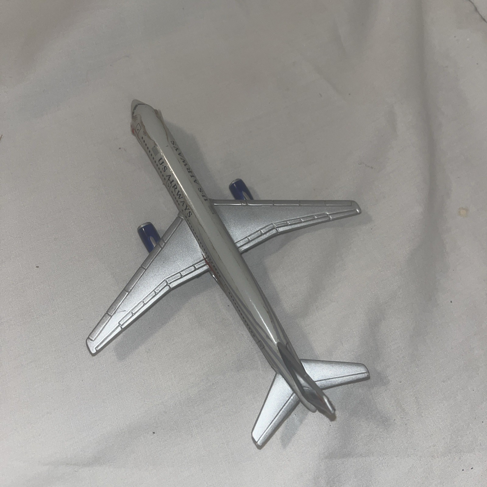 VTG Daron Realtoy US Airways Die-Cast Model Airplane Gray Livery N000US