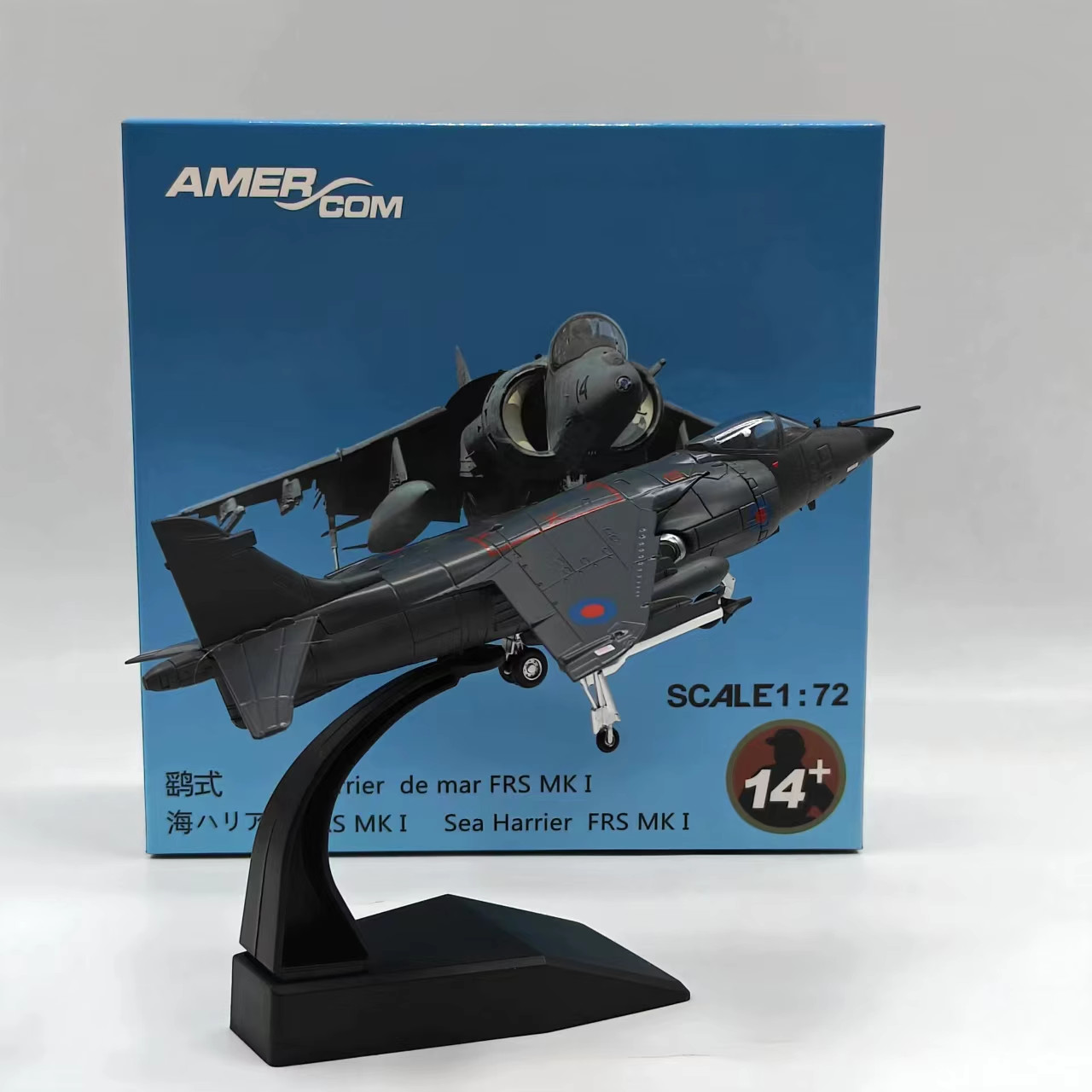 Amer Com British Royal Navy BAE Sea Harrier FRS MK I 1982 1/72 Diecast Model