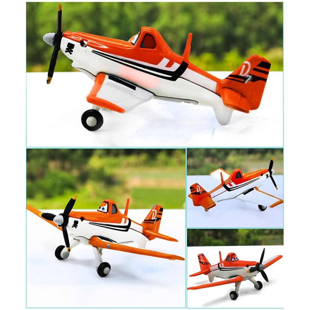 5 Pack Diecast Plane Models – Dusty, Skipper, Ripslinger, Bulldog, Echo Toys