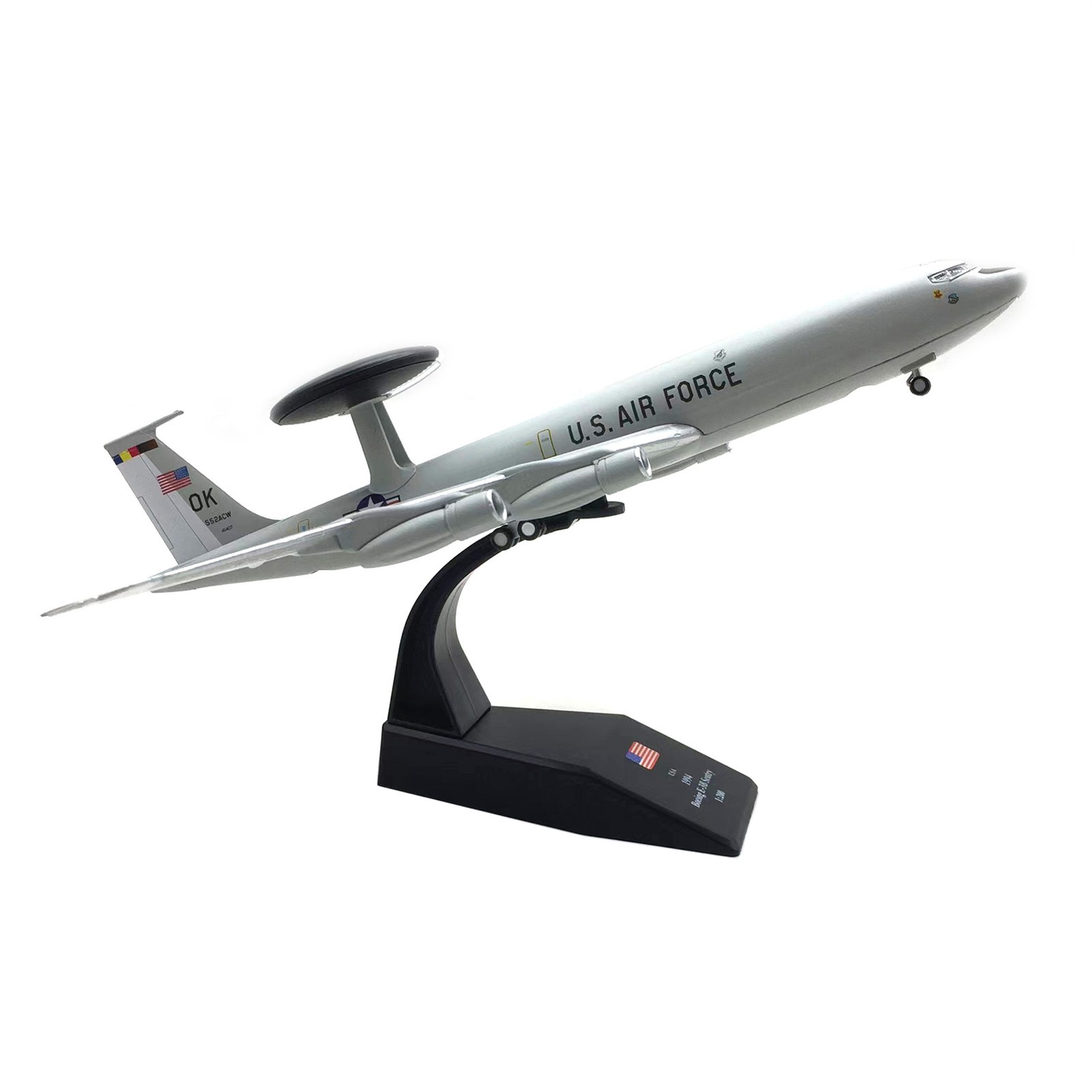 Alloy+ABS Plastic 1/200 Scale US E-3 E3 Sentry AWACS High Simulation Plane Model
