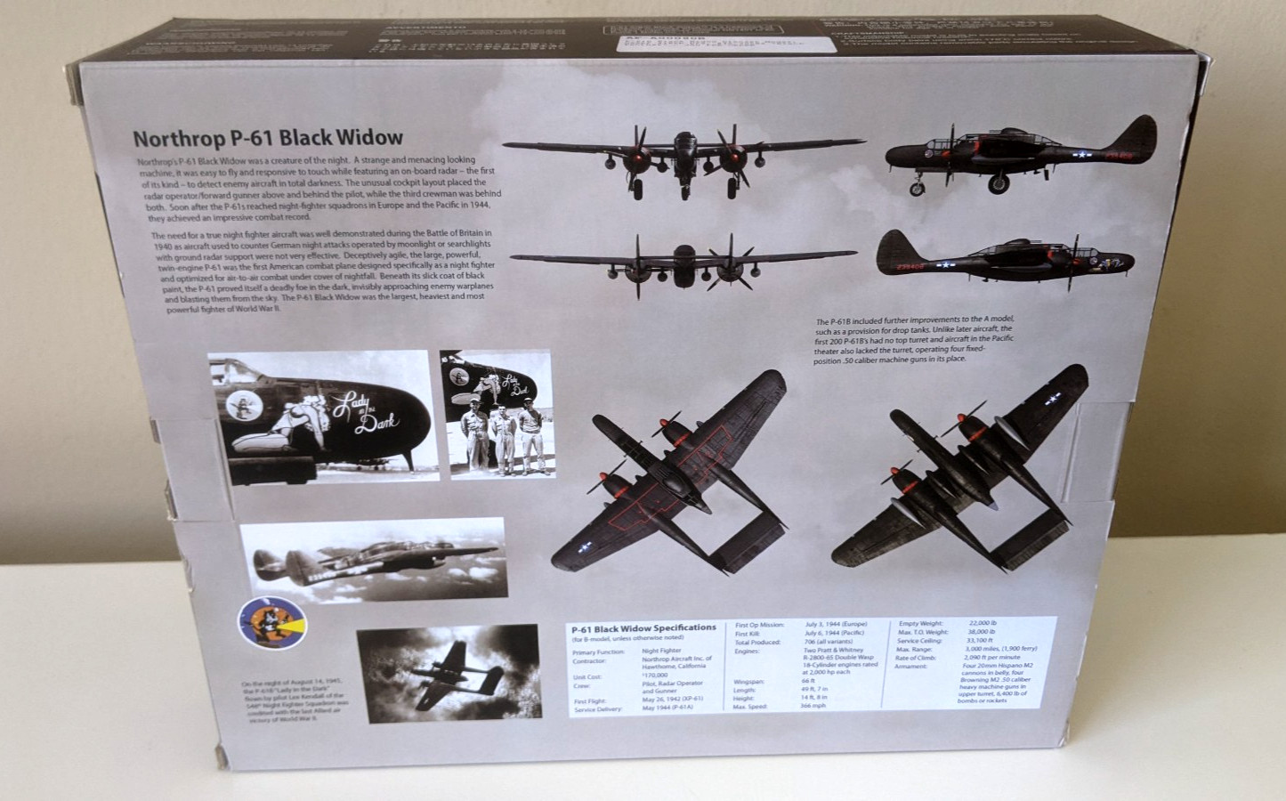 RARE Air Force 1 P-61B Black Widow BLACK PANTHER PRE-ORDER VERSION AF1 1:72 NEW