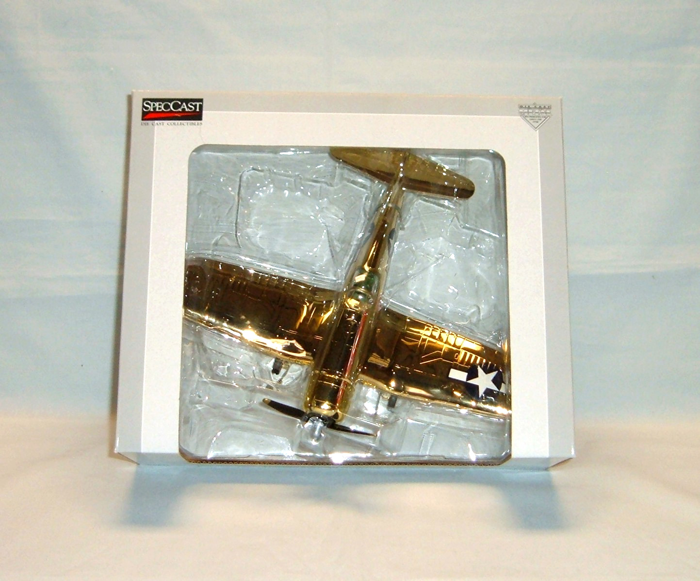 SpecCast F4U-1 Corsair Gold LTD Edition Diecast Metal Airplane Bank #47512