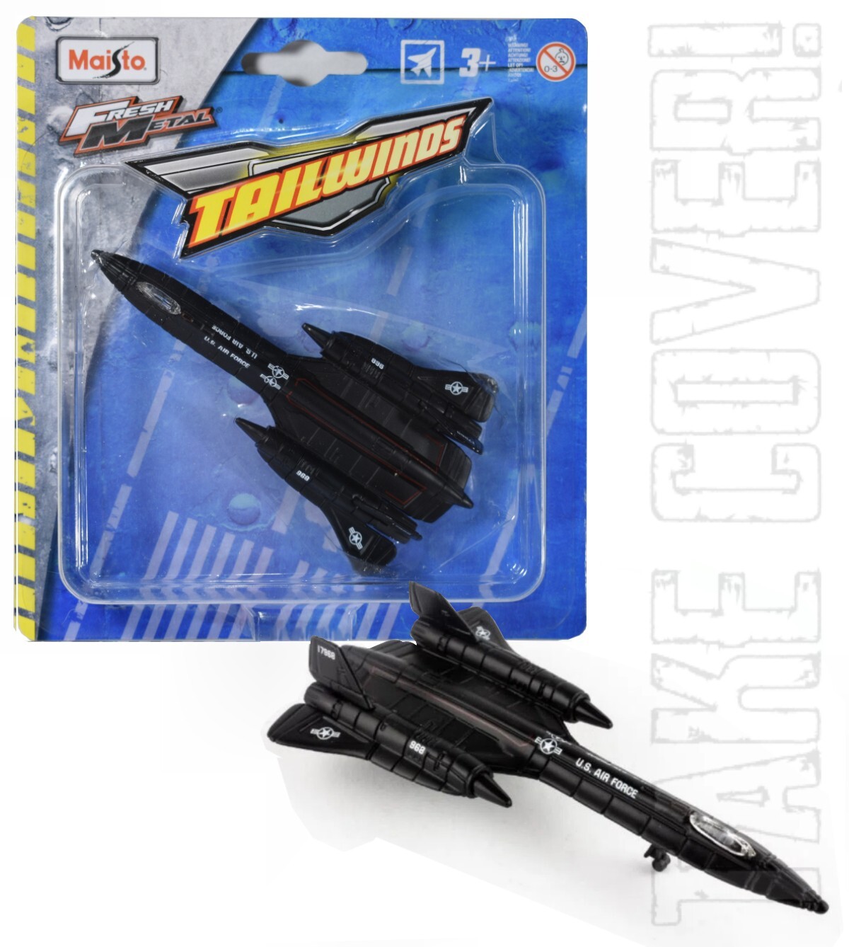 Maisto Tailwinds – SR-71 Blackbird – USAF Spy Jet – Diecast Aircraft Toy