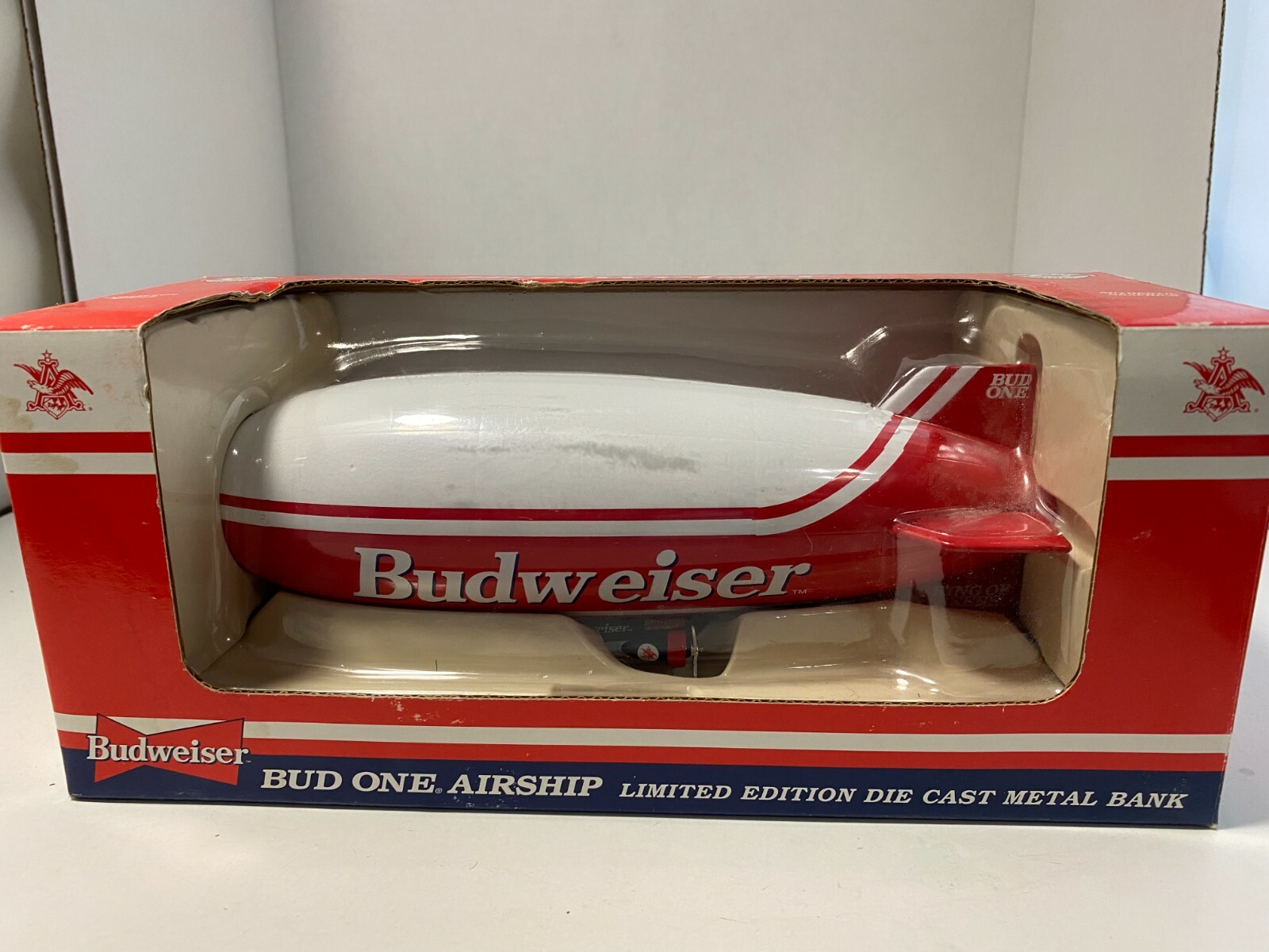 SPEC CAST LIBERTY CLASSICS BUDWIEISER BUD ONE AIR SHIP BLIMP RED AND WHITE